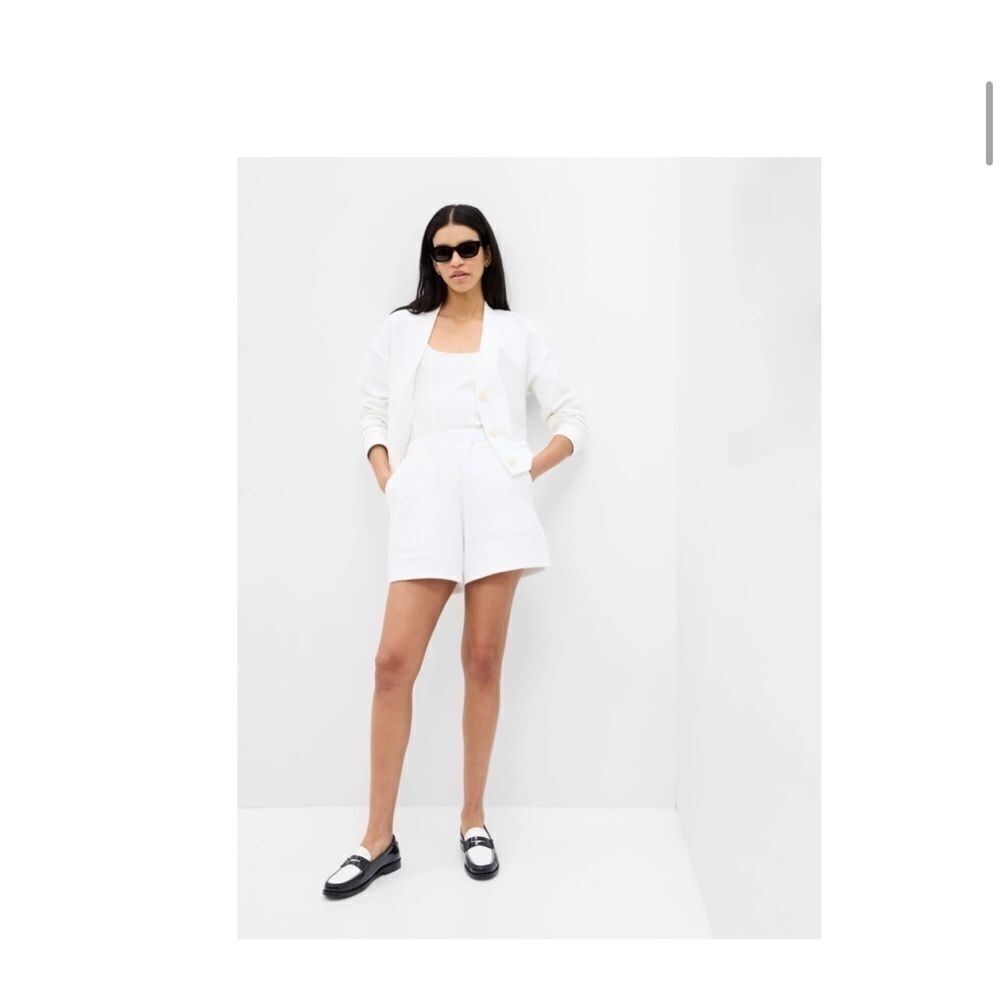 Gap Rib Easy Shorts medium tall nwt white - Picture 3 of 7